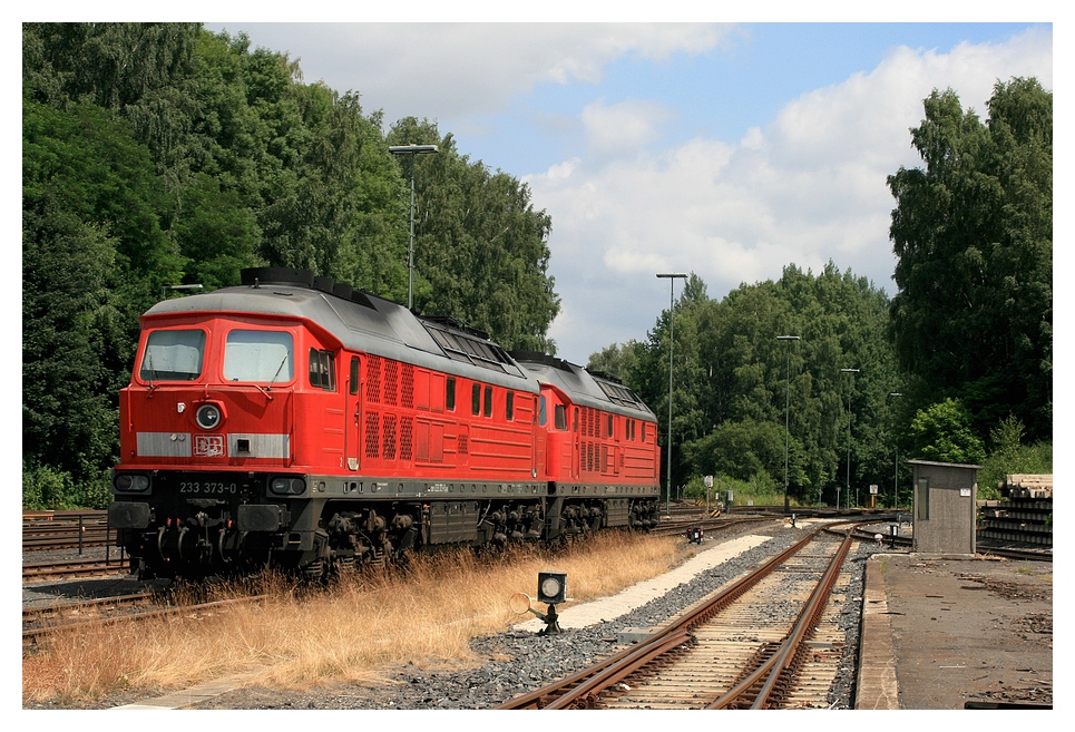 sp�ter kam dann noch die 233 373-0 zur�ck Lz und stellte sich hinter der 232 359-0