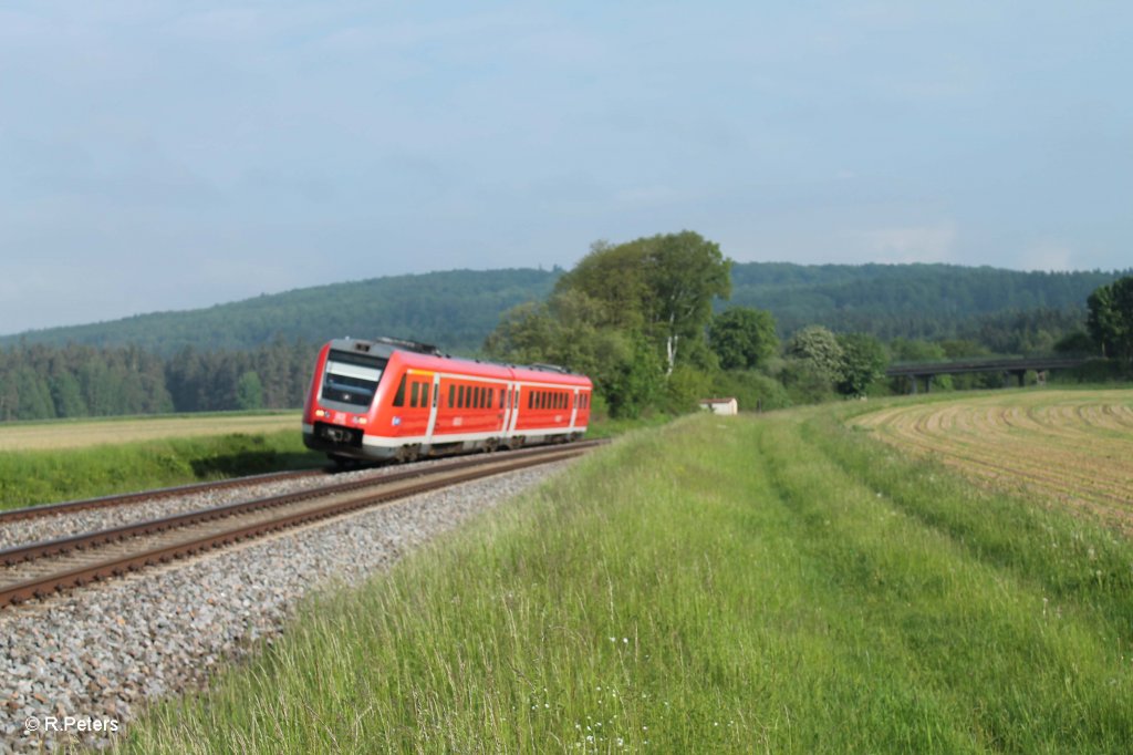 Umgeleiteter IRE 3082 Chemnitz - Nrnberg bei Oberteich. 07.06.13