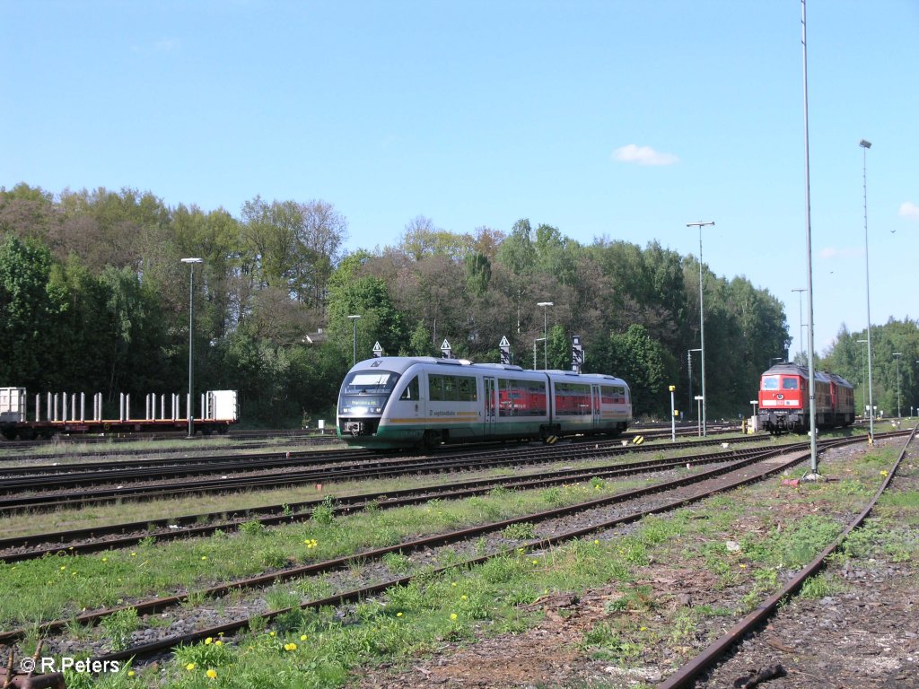 VT 24 erreicht Marktredwitz mit als VBG86567 nach Regensburg. 02.05.09
