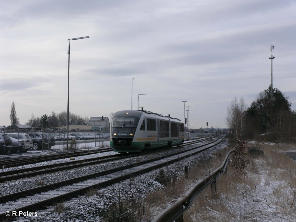 VT03 verlsst Wiesau/Oberpfalz VBG86544 nach Hof. 25.03.09
