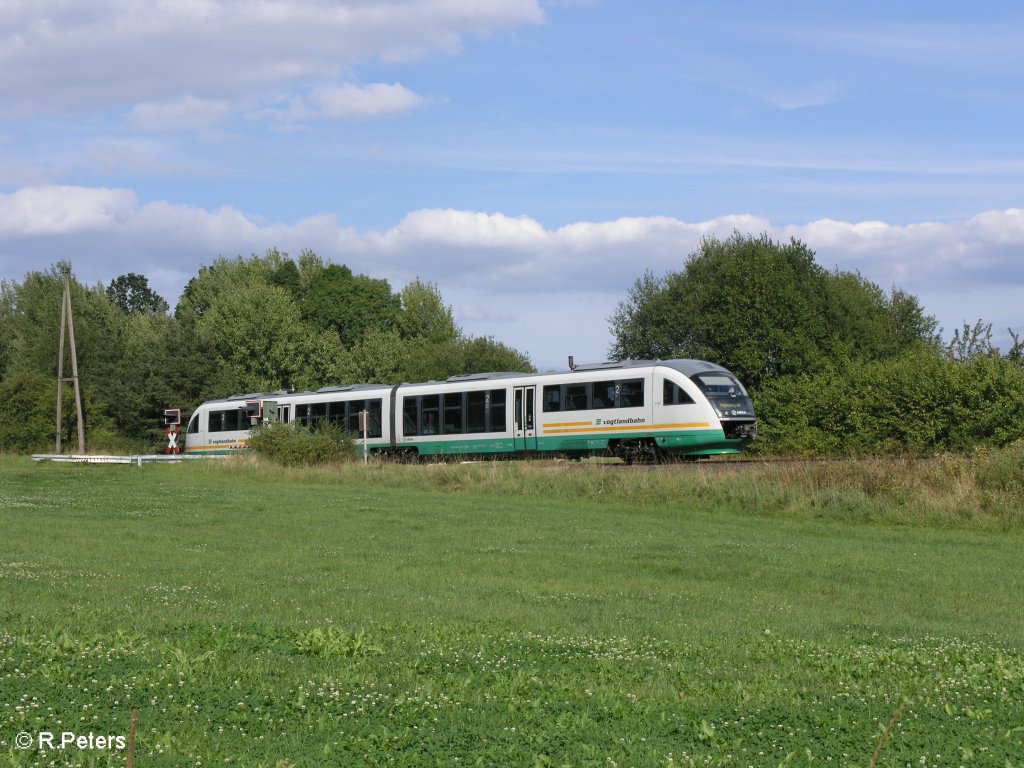 VT07 bei schnfeld als VBG86567 nach Regensburg. 23.08.09
