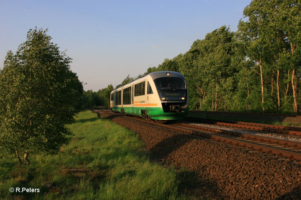 VT13 als VBG81133 nach Schwandorf bei Schnfeld. 24.05.11