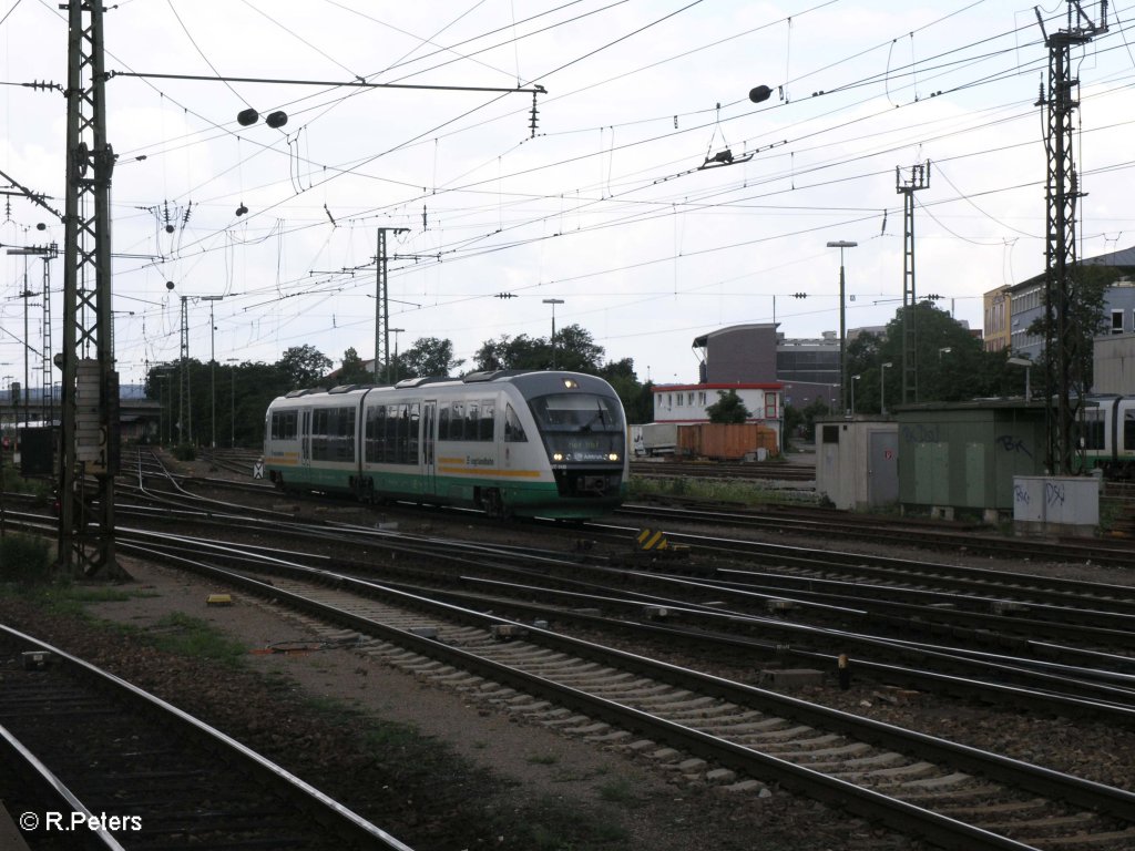 VT14 setzt in Regensburg HBF um. 20.06.09