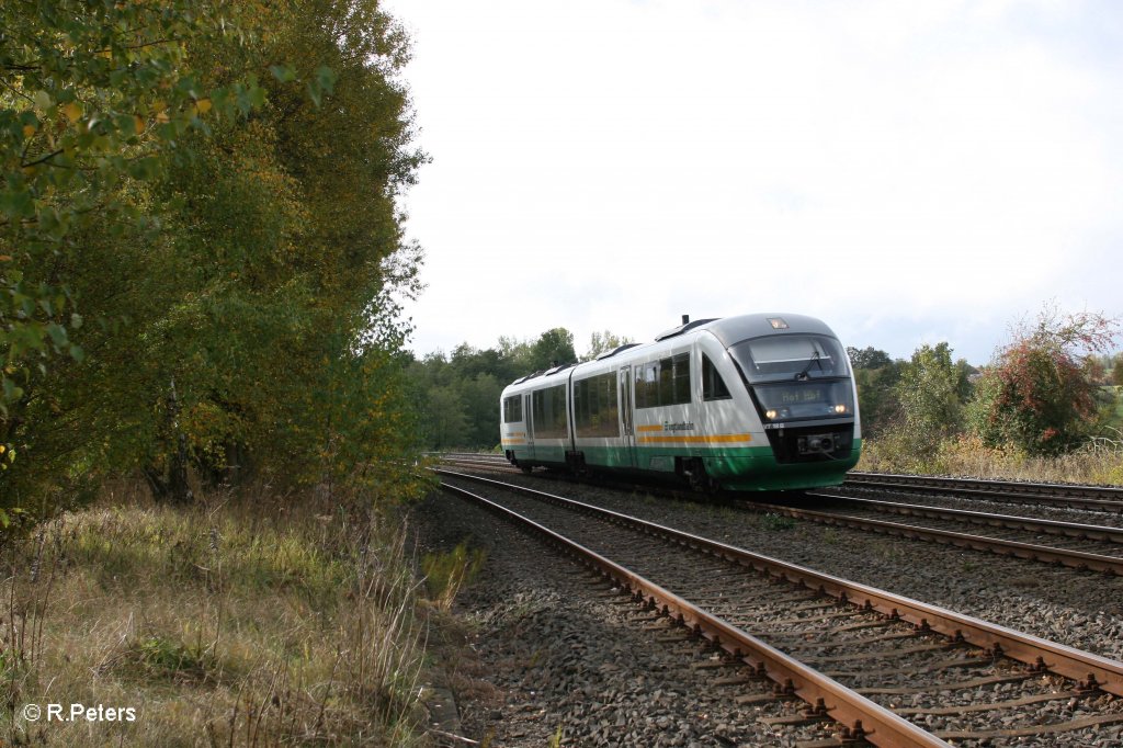 VT18 als VBG81112 Regensburg - Hof bei Schnfeld. 14.10.12