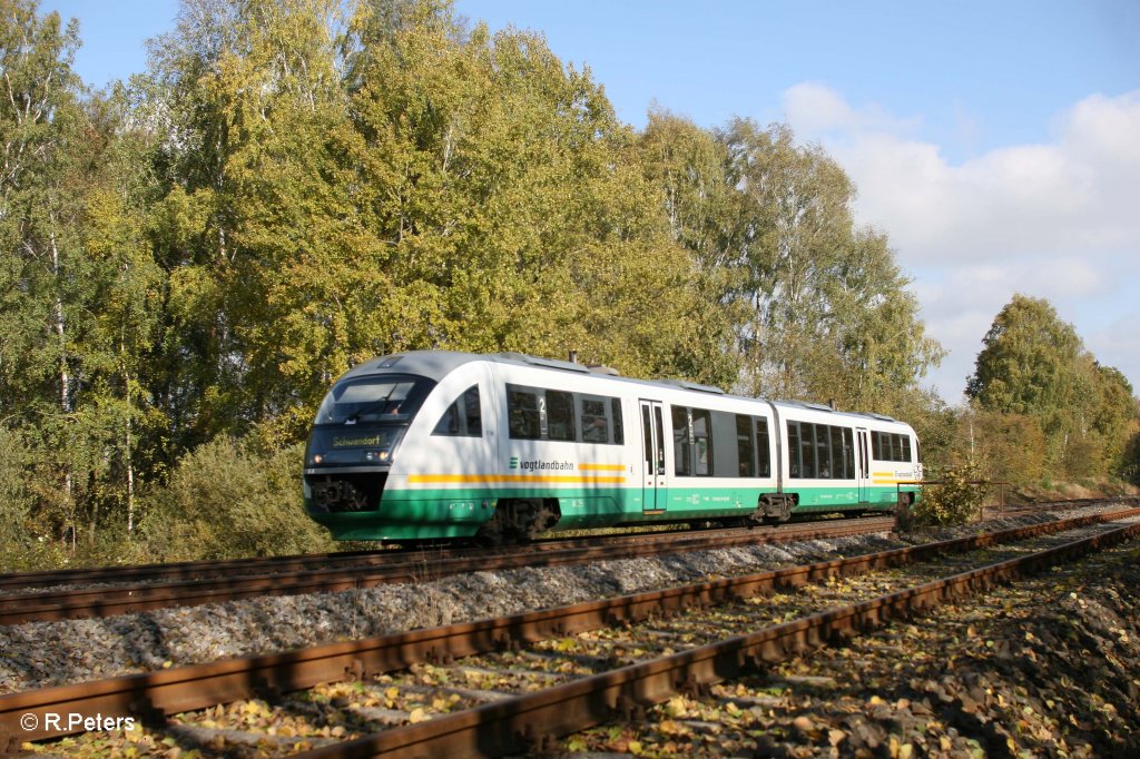 VT18 als VBG81117 Hof - Schwandorf bei Schnfeld. 25.10.11