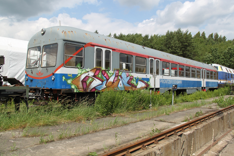 VT21 der Prignitzer Eisenbahngesellschaft(PEG)im Bahnwerk Neustrelitz 
(Netinera Werke GmbH)Aufgenommen am 17.06.2011