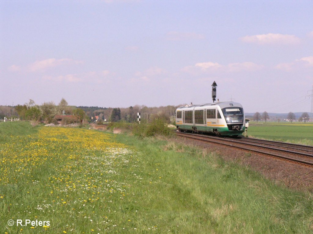 VT22 bei Richt bei Schwandorf auf den Weg nach Hof. 27.04.08