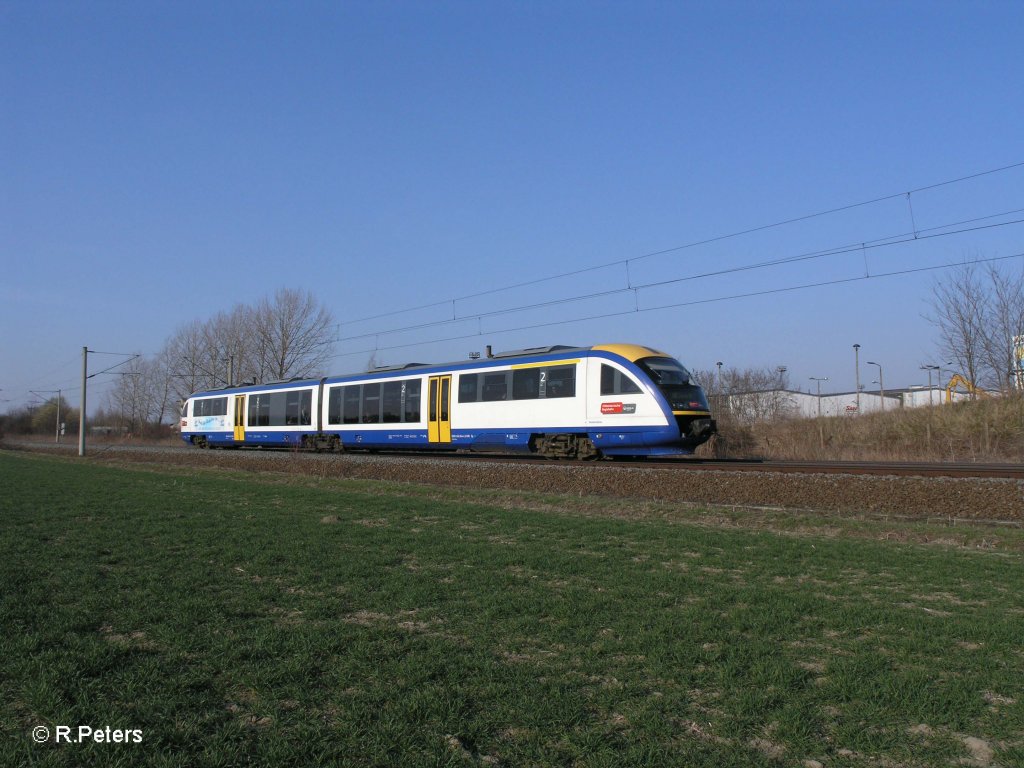 VT615 als MRB80272 nach Leipzig bei Podelwitz. 29.03.11