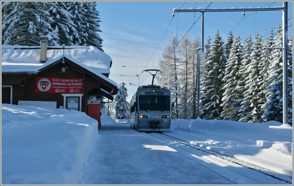 Winter auf dem Les Pleiades. 
19. Dez. 2012