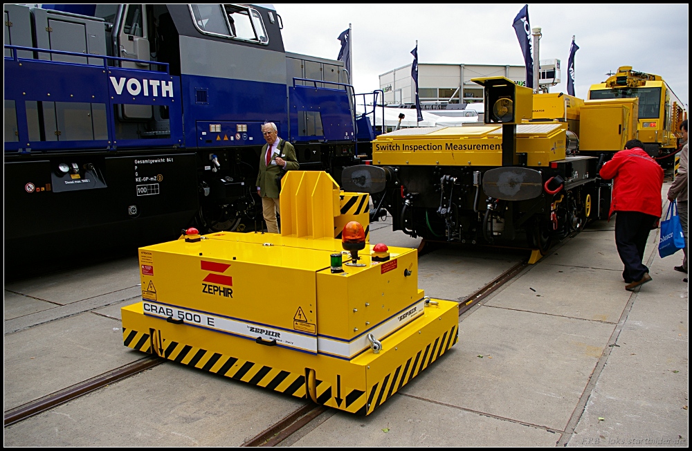 Zephir CRAB 500 E ist ein kleines Rangierfahrzeug (INNOTRANS 2010 Berlin 21.09.2010)