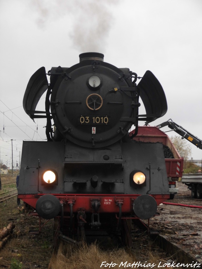 03 1010 in Bergen auf R�gen am 7.11.15