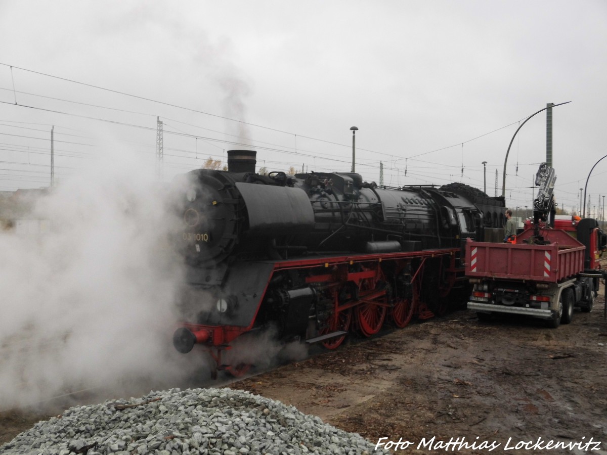 03 1010 l�sst es in Bergen auf R�gen ordentlich Dampfen am 7.11.15