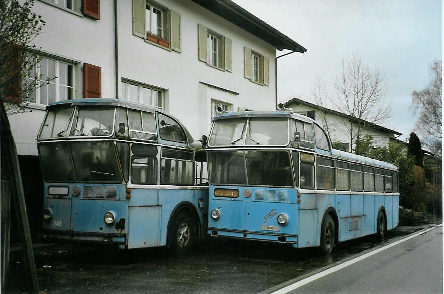 (083'001) - VBZ Zrich - Nr. 241 - FBW/Tscher Hochlenker am 18. Februar 2006 in Lenzburg