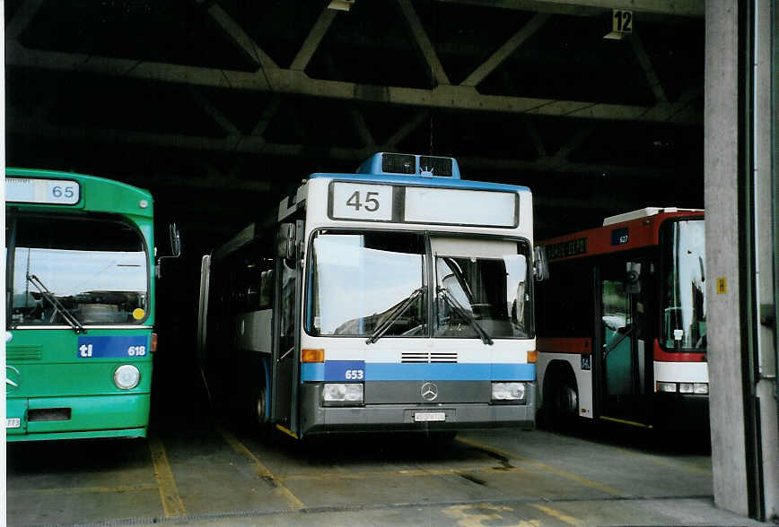 (087'720) - TL Lausanne - Nr. 653/VD 278'724 - Mercedes (ex VBZ Z�rich Nr. 575) am 26. Juli 2006 in Lausanne, D�p�t Borde