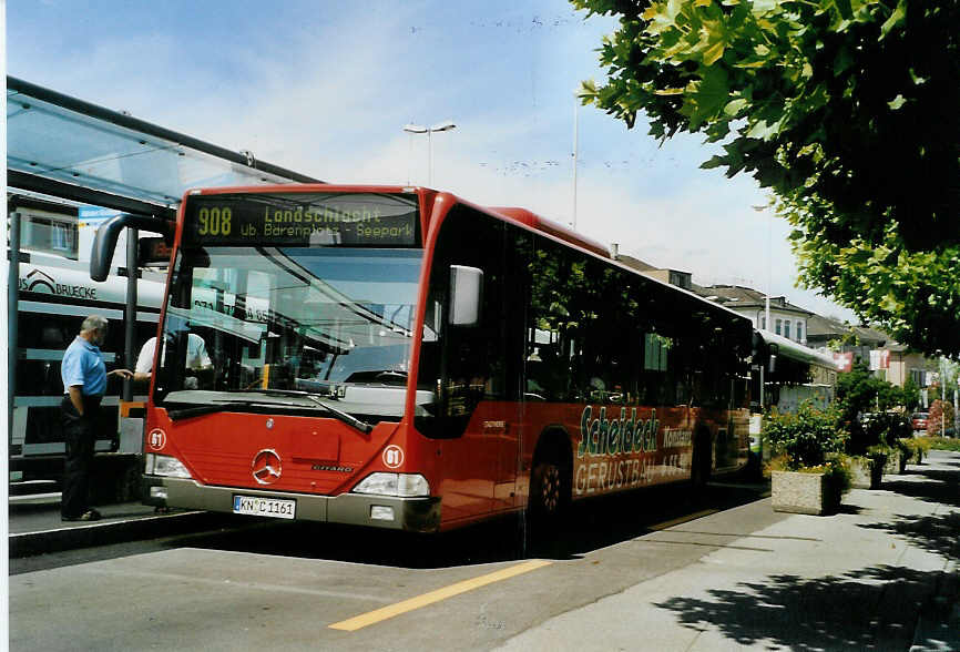 (088'336) - Aus Deutschland: SWK Konstanz - Nr. 61/KN-C 1161 - Mercedes am 31. Juli 2006 in Kreuzlingen, B�renplatz