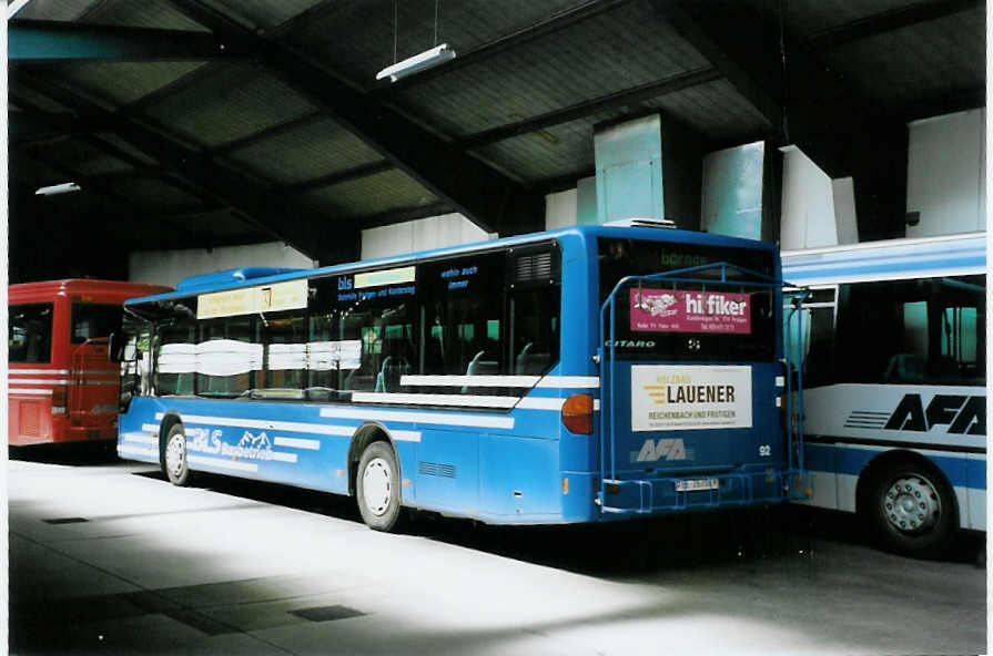 (088'410) - AFA Adelboden - Nr. 92/BE 26'704 - Mercedes (ex Nr. 4) am 1. August 2006 im Autobahnhof Adelboden