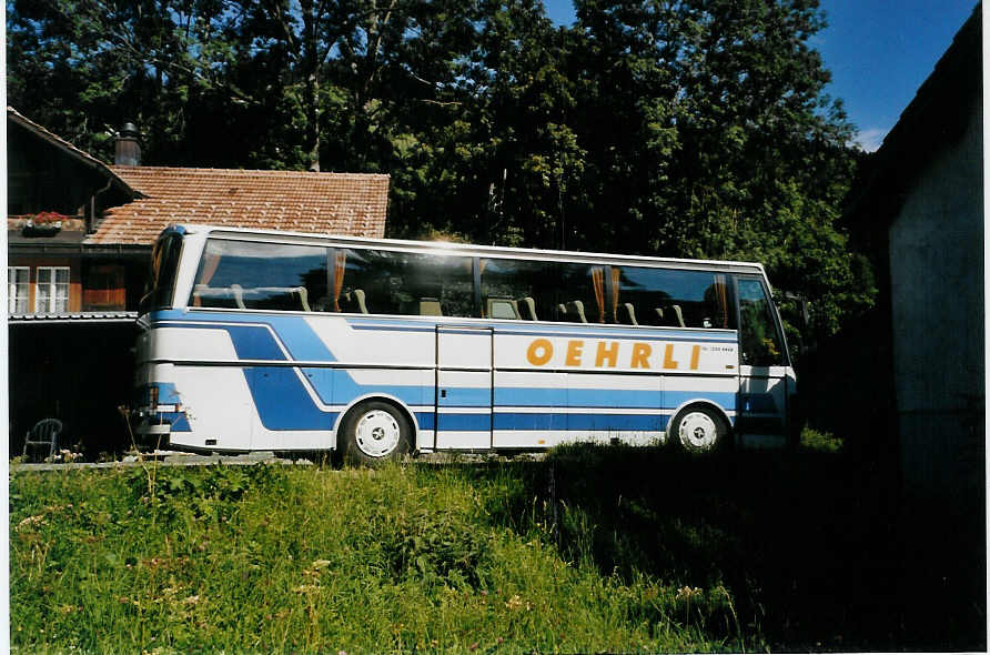 (089'629) - Oehrli, Lenk - Setra am 3. September 2006 in Lenk, Garage