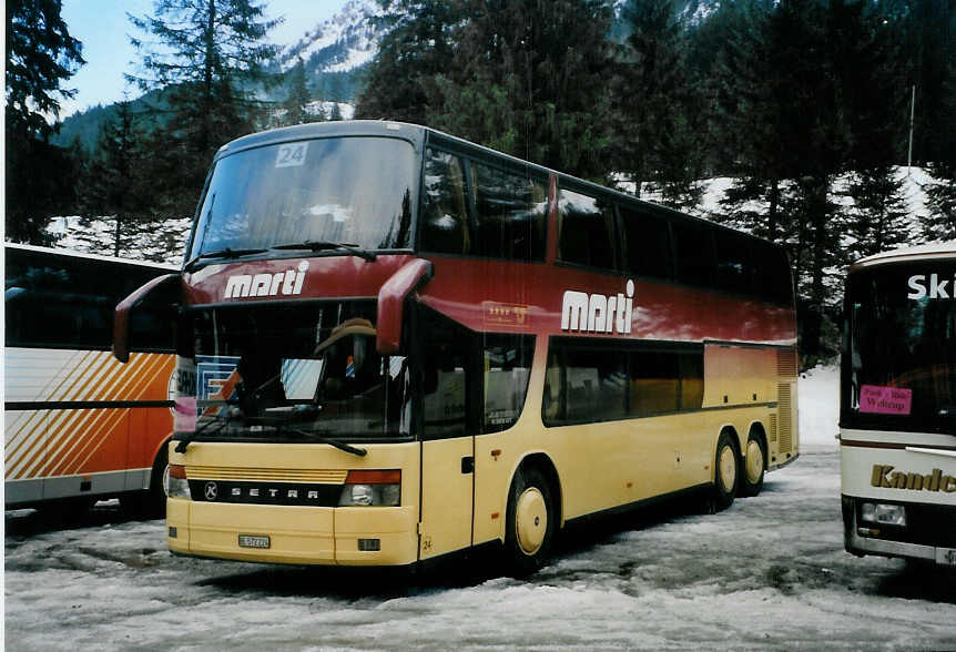 (091'512) - Marti, Kallnach - Nr. 24/BE 572'224 - Setra am 7. Januar 2007 in Adelboden, Unter dem Birg