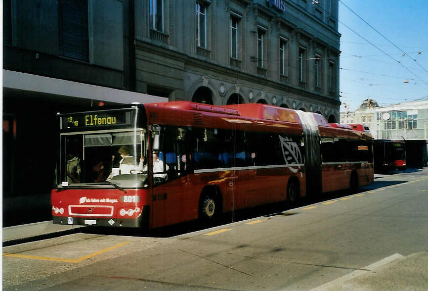 (091'617) - Bernmobil, Bern - Nr. 801/BE 612'801 - Volvo am 14. Januar 2007 beim Bahnhof Bern