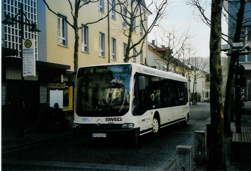 (091'822) - SWEG Lahr - FR-H 2679 - Mercedes am 3. Februar 2007 in L�rrach, Senserplatz
