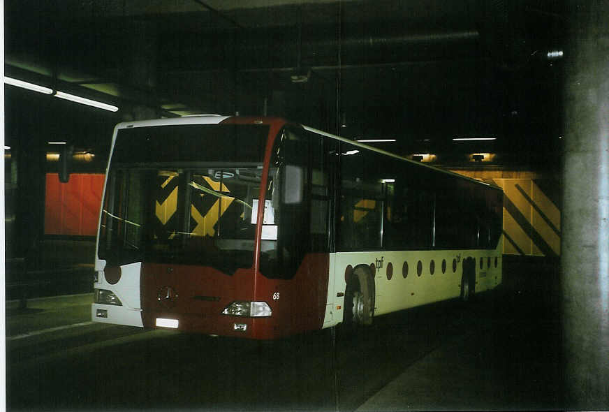 (092'119) - TPF Fribourg - Nr. 68/FR 300'201 - Mercedes (ex Nr. 67) am 17. Februar 2007 in Fribourg, Busbahnhof