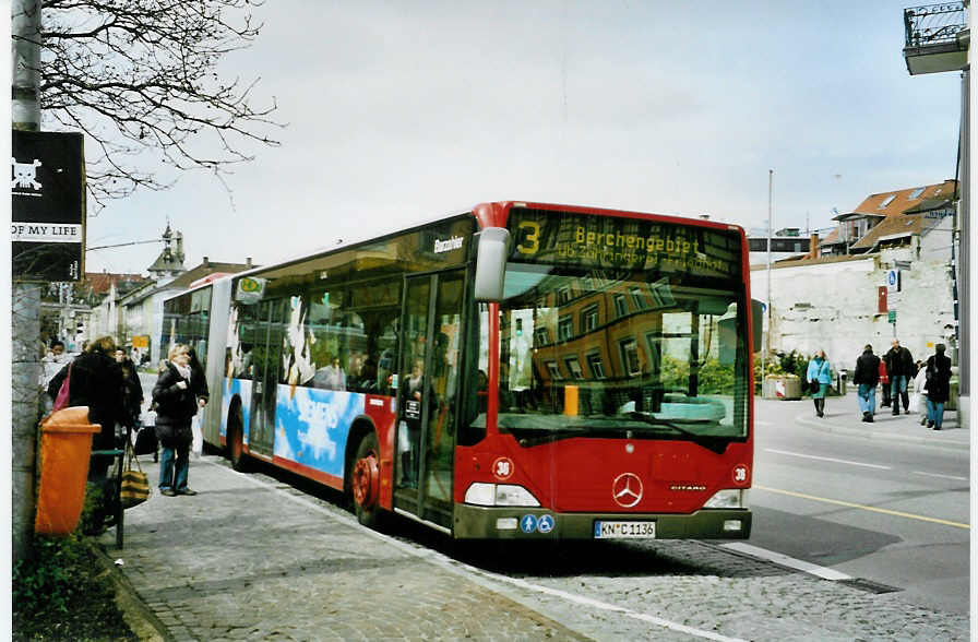 (093'506) - SWK Konstanz - Nr. 36/KN-C 1136 - Mercedes am 31. M�rz 2007 in Konstanz, Bodanplatz