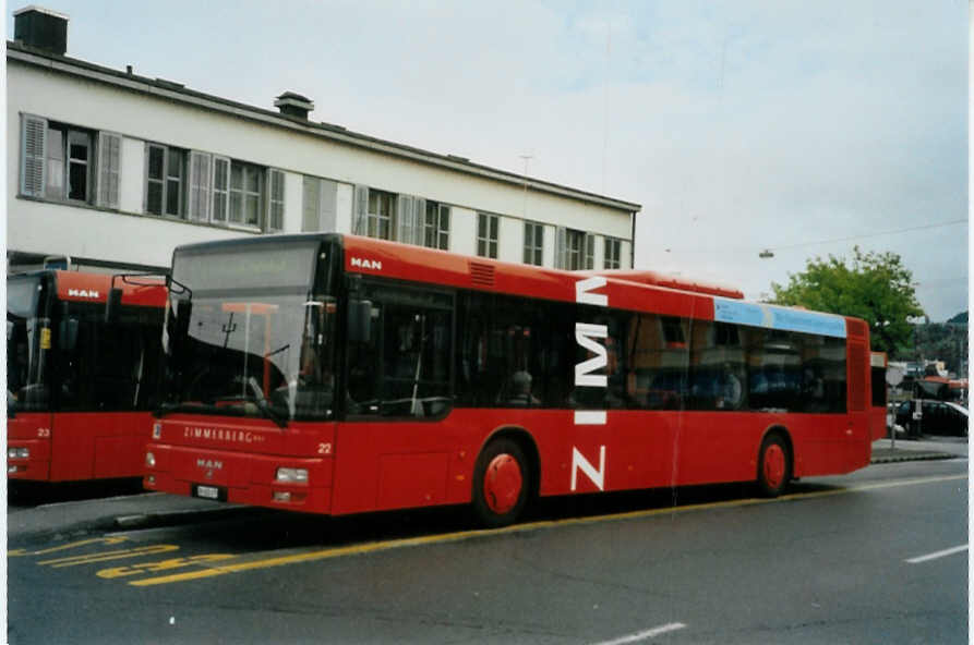 (095'226) - AHW Horgen - Nr. 22/ZH 402'478 - MAN am 2. Juni 2007 beim Bahnhof W�denswil