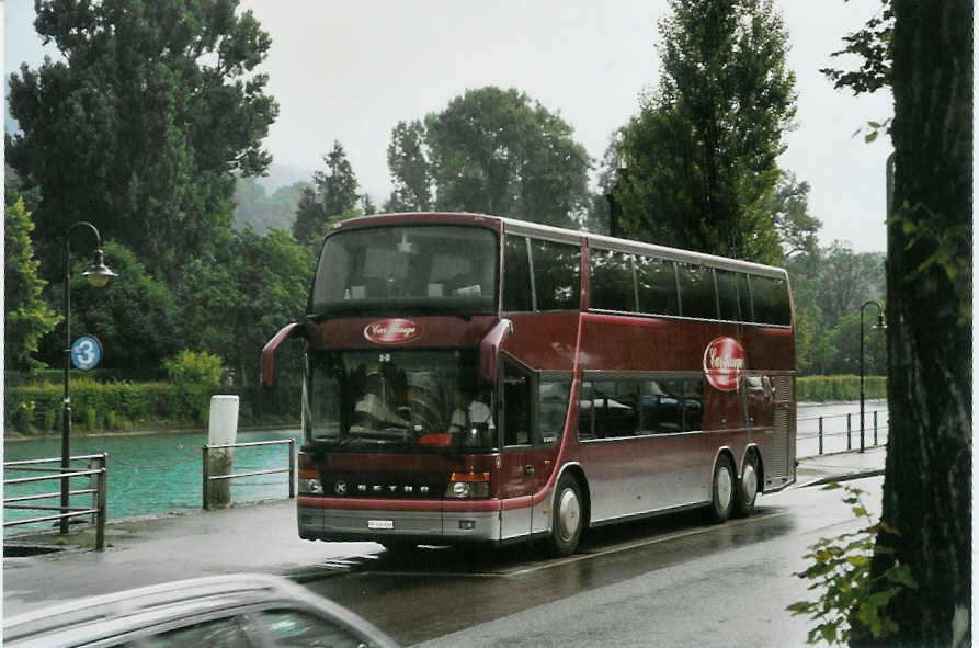 (095'510) - Car Rouge, Kerzers - Nr. 6/FR 300'606 - Setra am 20. Juni 2007 bei der Schiffl�ndte Thun