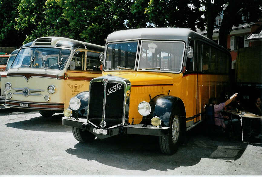 (095'616) - Gremlich, Givrins - VD 592 U - FBW/T�scher (ex Bezinge, Givrins; ex P 24'576) am 23. Juni 2007 in Aigle, Saurertreffen