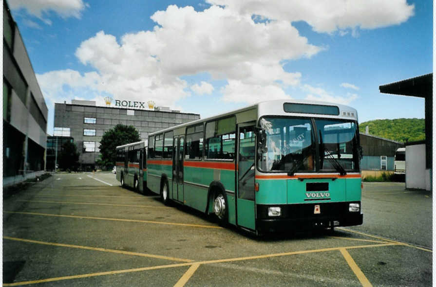 (096'002) - TPF Fribourg - Nr. 53 - Volvo/R&J (ex GFM Fribourg Nr. 53) am 7. Juli 2007 in Biel, Rattinbus