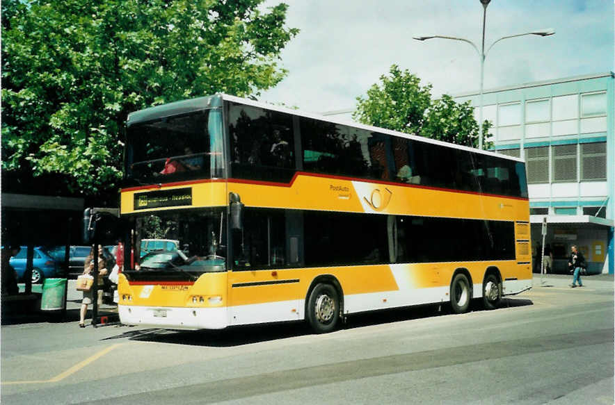 (097'228) - PostAuto Ostschweiz - SG 273'224 - Neoplan (ex P 27'023) am 18. August 2007 beim Bahnhof Buchs