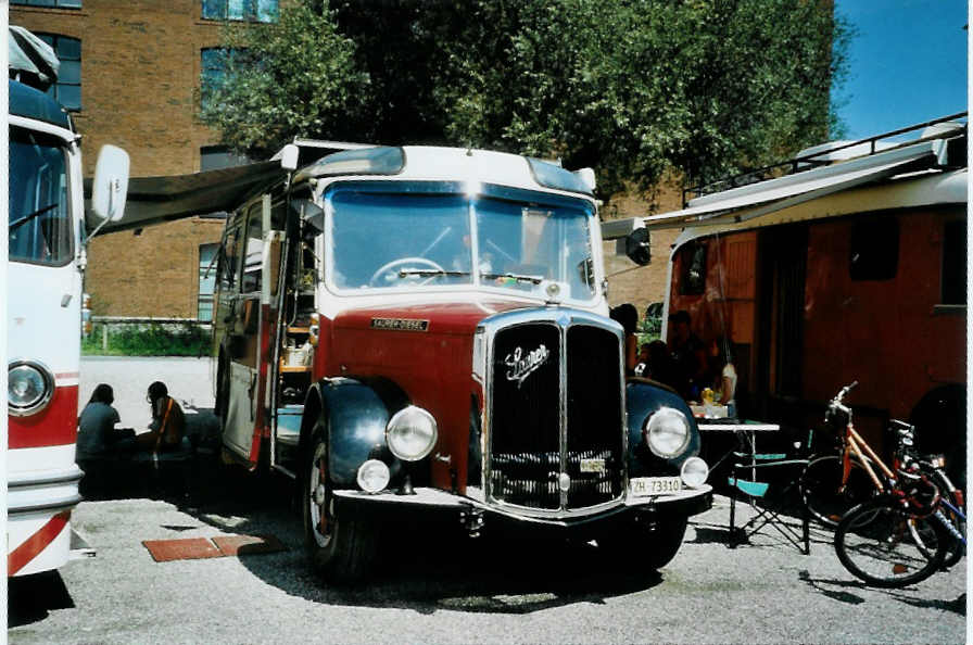 (097'311) - Aus der Schweiz: Morger, Horgenberg - ZH 73'310 - Saurer/T�scher (ex P 23'167; ex Casper, Lenzerheide) am 18. August 2007 in Schaan, Wohnbustreffen