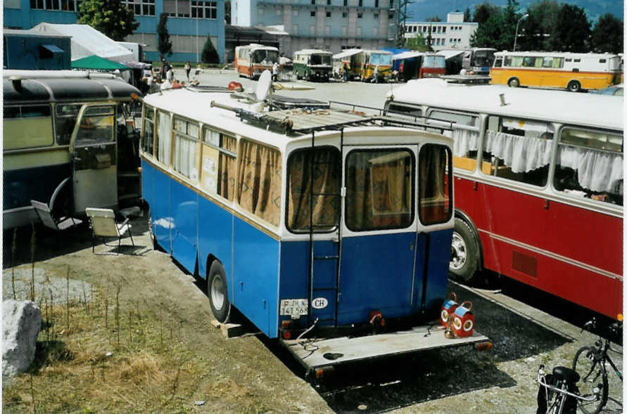 (097'433) - Aus der Schweiz: Niederer P., Langwiesen - ZH 141'568 - Mercedes/R&J (ex Stoll, Wilchingen) am 18. August 2007 in Schaan, Wohnbustreffen