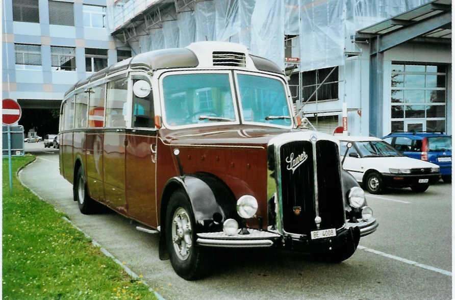 (098'319) - Roth, Niederwangen - BE 4008 - Saurer/Eggli (ex Paproth, D-Mainz; ex Hotel Orselina, Locarno; ex Riederer, St. Margarethenberg; ex Luk, Gr�sch; ex P 23'138; ex P 2205) am 1. September 2007 in Bellach, Hess