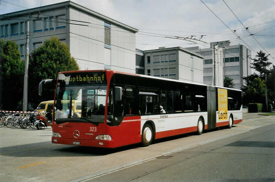 (098'703) - SW Winterthur - Nr. 323/ZH 687'323 - Mercedes am 15. September 2007 in Winterthur, Depot Gr�zefeld