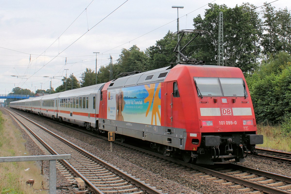 101 099-0 auf den Weg nach Hamburg. Tostedt den 04.09.2015