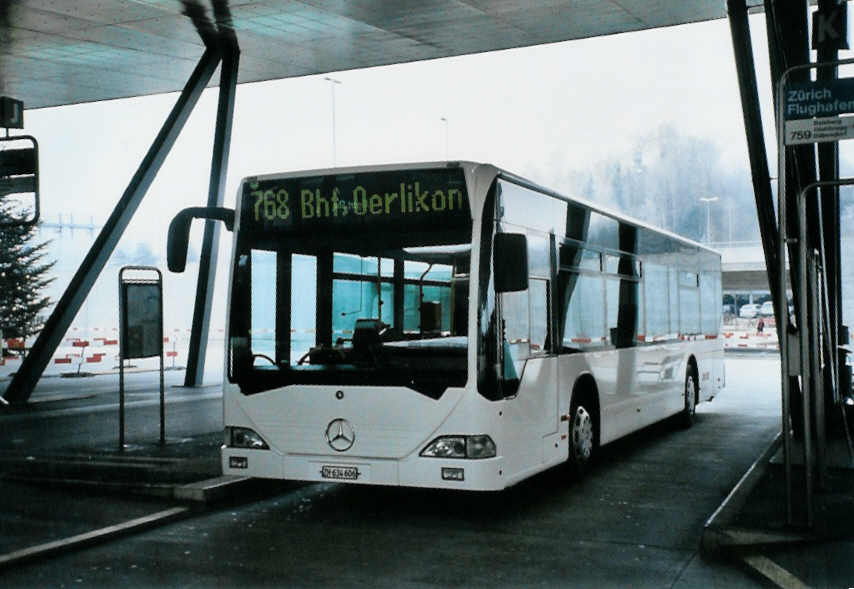 (102'217) - Welti-Furrer, Z�rich - Nr. 55/ZH 634'606 - Mercedes (ex Fr�hlich, Z�rich Nr. 606) am 23. Dezember 2007 in Z�rich, Flughafen