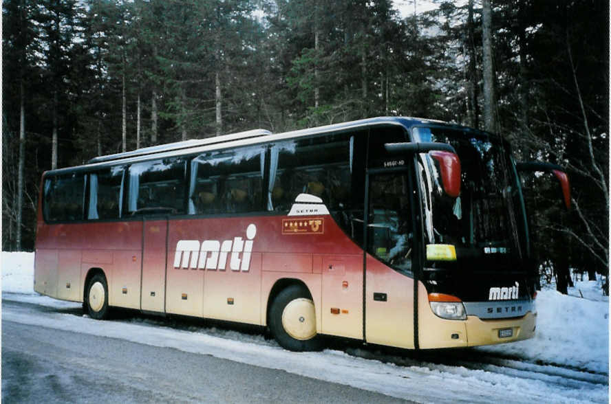 (103'120) - Marti, Kallnach - Nr. 15/BE 572'215 - Setra am 6. Januar 2008 in Adelboden, Unter dem Birg