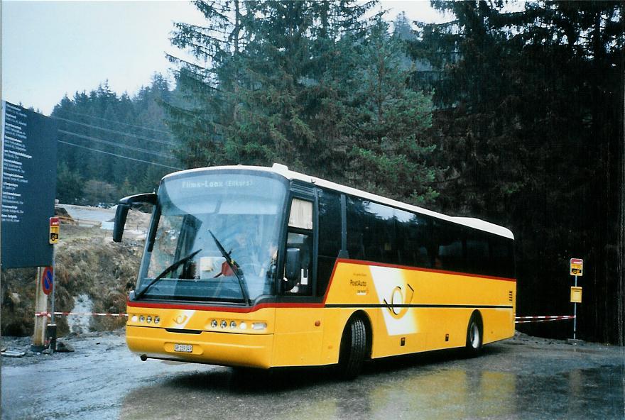 (104'726) - PostAuto Graubnden - GR 159'349 - Neoplan (ex P 25'166) am 1. Mrz 2008 in Laax, Murschetg