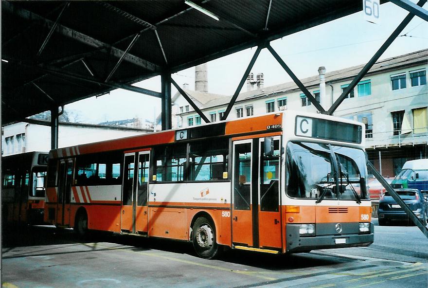 (105'205) - TPG Gen�ve - Nr. 580/GE 96'125 - Mercedes am 15. M�rz 2008 in Gen�ve, Palexpo