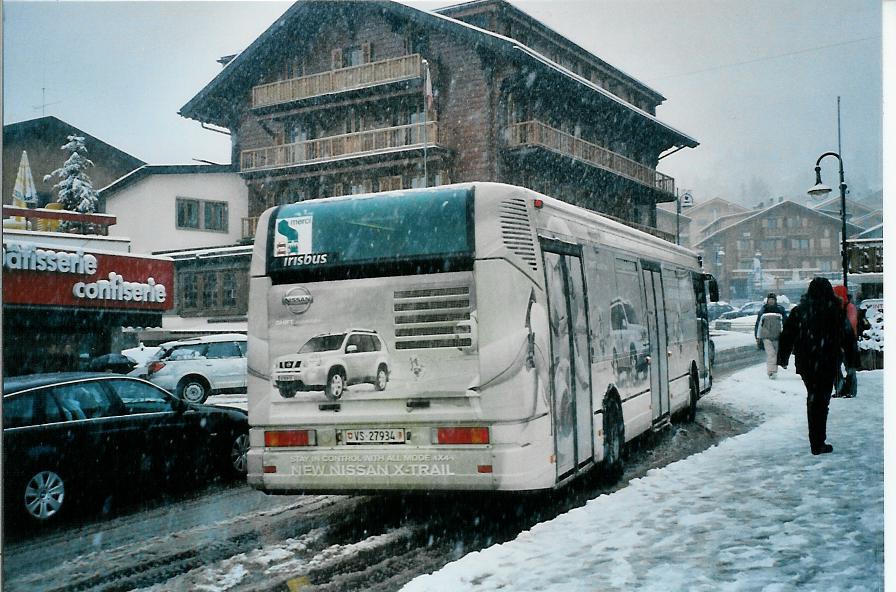(105'535) - TMR Martigny - Nr. 108/VS 27'934 - Irisbus am 21. M�rz 2008 in Verbier, Place Central