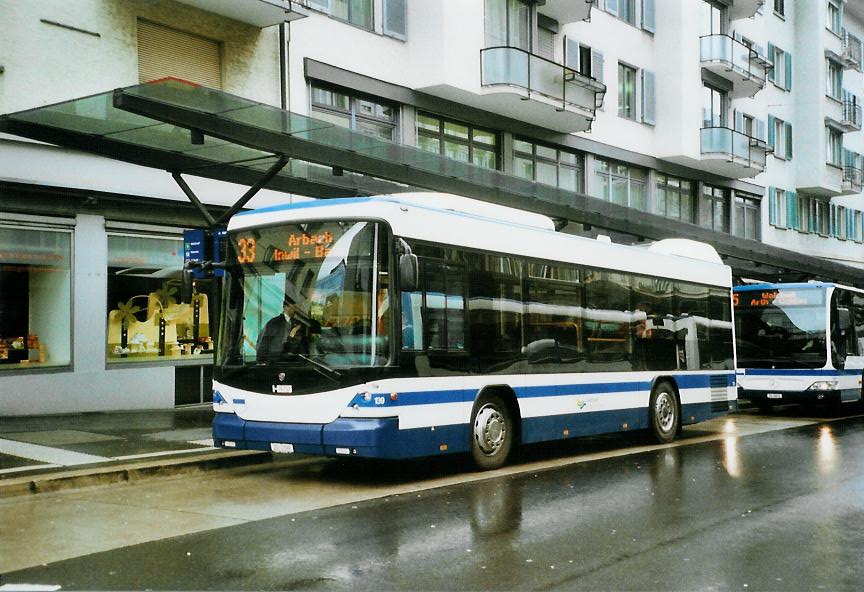 (106'108) - ZVB Zug - Nr. 139/ZG 3399 - Scania/Hess am 31. Mrz 2008 beim Bahnhof Zug