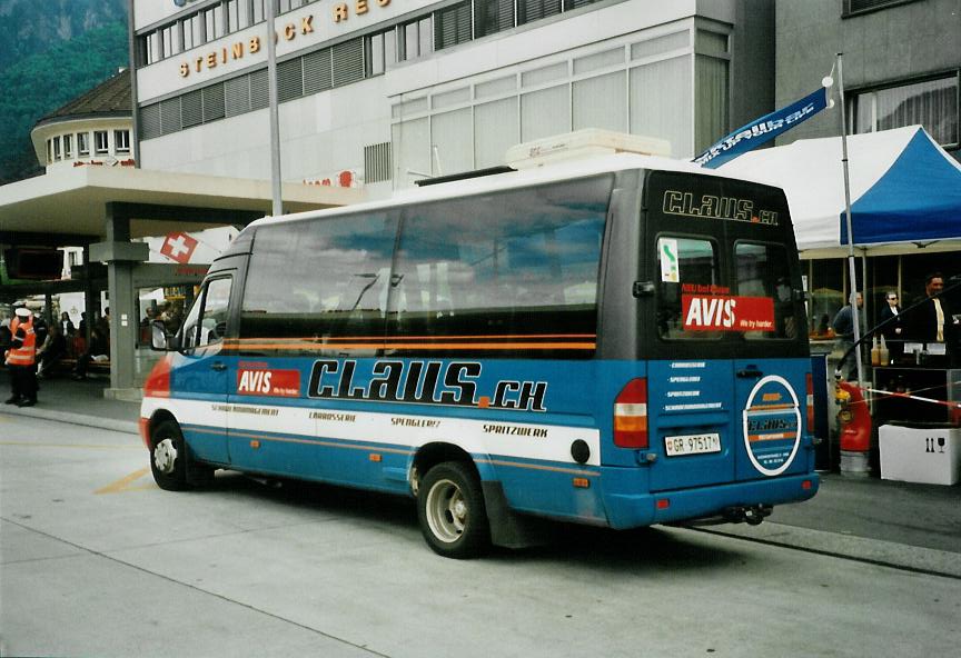 (107'403) - SBC Chur - Nr. 17/GR 97'517 - Mercedes/Auw�rter am 24. Mai 2008 beim Bahnhof Chur
