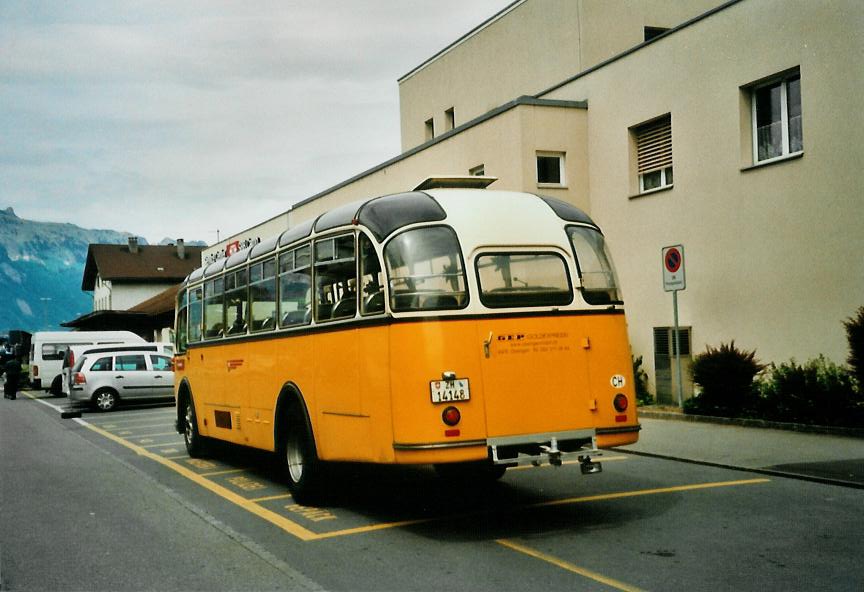 (107'433) - Richter, Ossingen - ZH 14'148 - FBW/Lauber (ex P 24'069; ex P 21'569) am 24. Mai 2008 beim Bahnhof Buchs