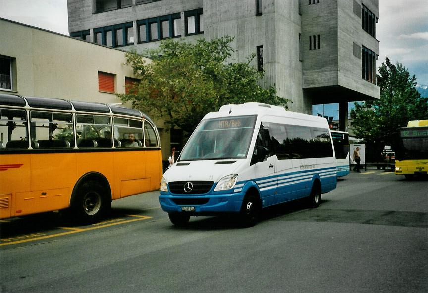 (107'503) - RTB Altsttten - Nr. 11/SG 269'234 - Mercedes am 24. Mai 2008 beim Bahnhof Buchs