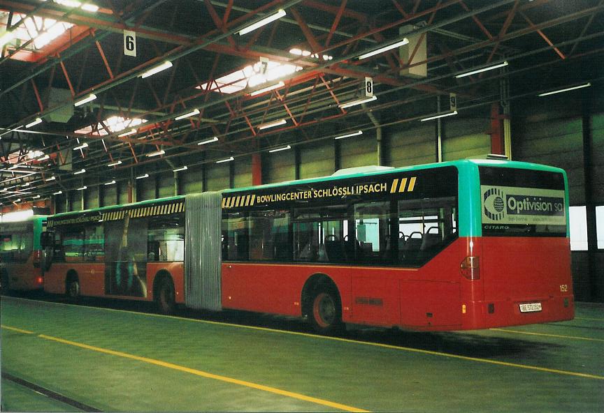 (107'632) - VB Biel - Nr. 152/BE 572'152 - Mercedes am 1. Juni 2008 in Biel, Depot