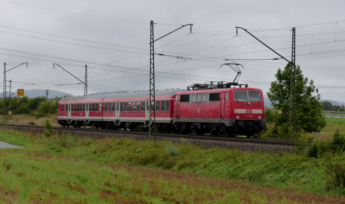 111 106-1 in der N�he von Bmaberg 15.09.2013