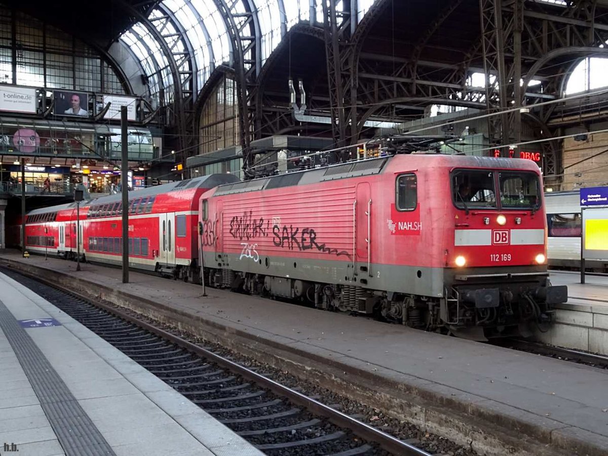  112 169 stand mit den RE nach bargdeheide in hamburg-HBF,26.01.21