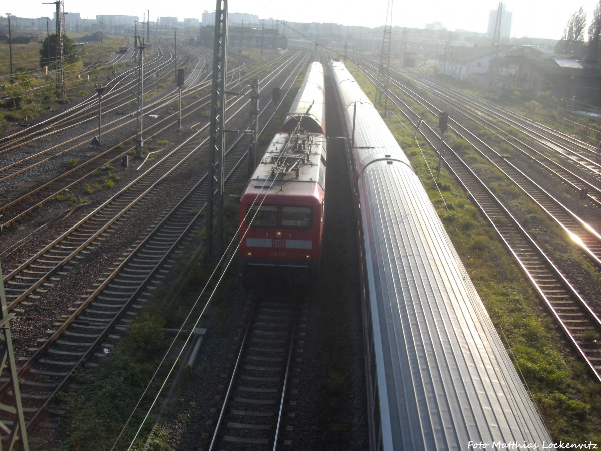 112 170 als RE20 verl�sst Halle (Saale) in Richtung Magdeburg am 4.10.14
