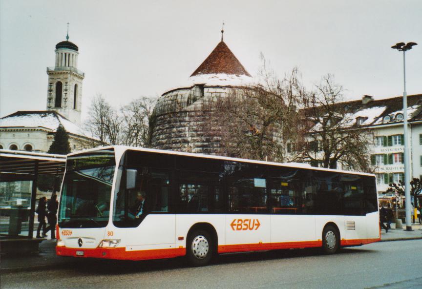 (113'028) - BSU Solothurn - Nr. 80/SO 148'780 - Mercedes am 20. Dezember 2008 in Solothurn, Amthausplatz